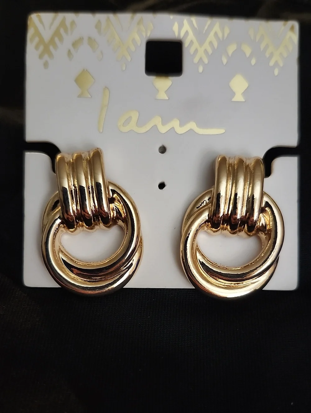 Gold-Tone Hoop Earrings